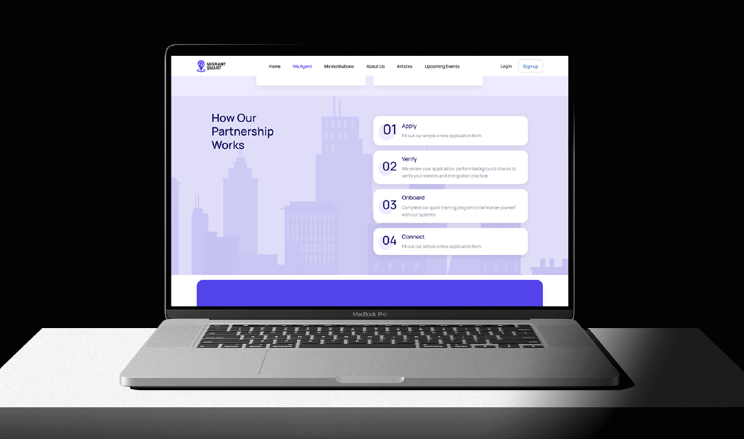 A resourceful site offering DIY immigration tools and settlement services for Migrant Smart’s global users.